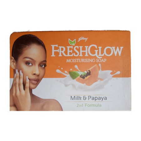 FreshGlow 2 in 1 Moisturising Soap Milk & Papaya 150g