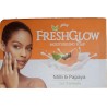 FreshGlow 2 in 1 Moisturising Soap Milk & Papaya 150g