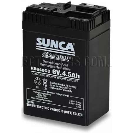 Sunca 6V, 4.5ah Rechargeable Battery RB640CS