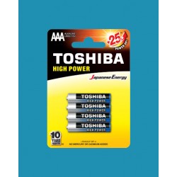 Toshiba Alkaline High Power AAA 1.5V Batteries LR03GCP