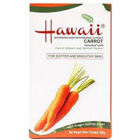 Hawaii Whitening Soap With Herbal Extract Carrot 200g