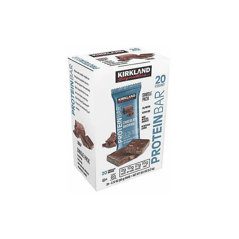 Kirkland Signature Protein Bars, Chocolate Brownie, 20-Count, Single Pack