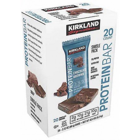 Kirkland Signature Protein Bars, Chocolate Brownie, 20-Count, Single Pack