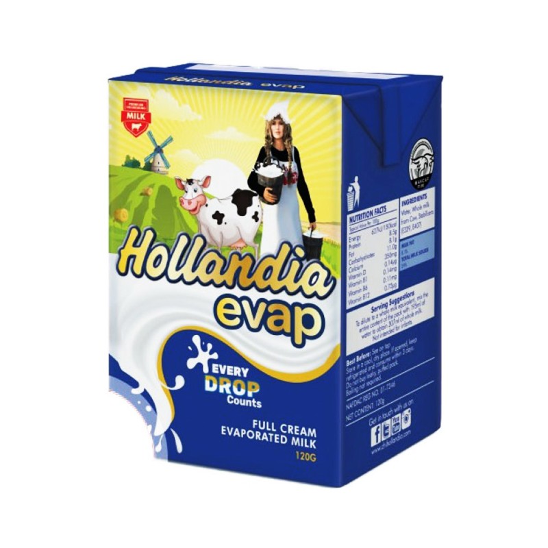 Hollandia Evap Milk 120g