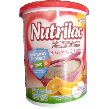 Nutrilac Infant Cereal With Milk 3 Fruits 360g
