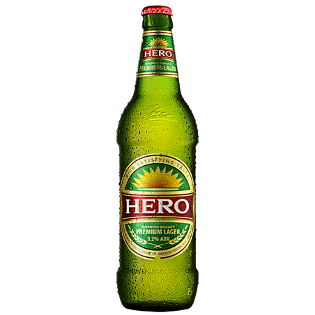 Hero Premium Lager Bottle 60 cl