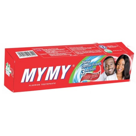 MYMY Fluoride Toothpaste  3 Action Red Gel 125g
